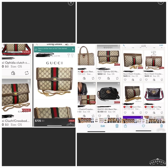 ‼️SOLD‼️GUCCI OPHIDIA Sherry Clutch 3WayEUC GORG🎁 - Picture 11 of 12